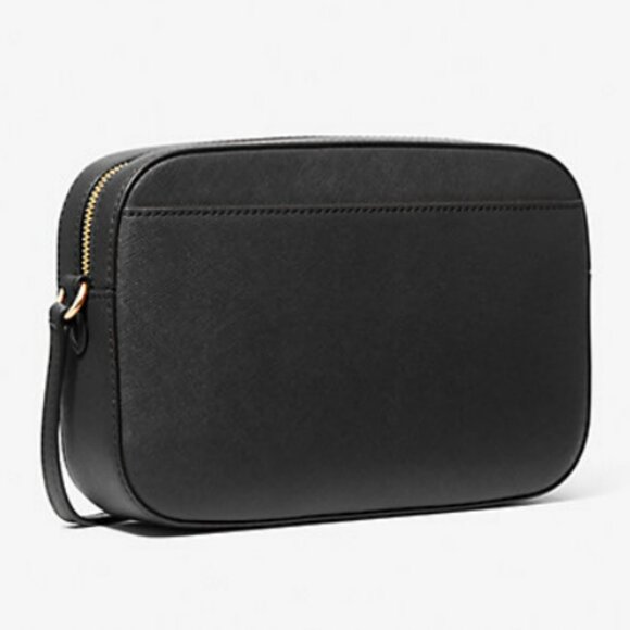 Michael Kors Black Saffiano Leather Crossbody Bag with Gold Chain Accents - Picture 5 of 5